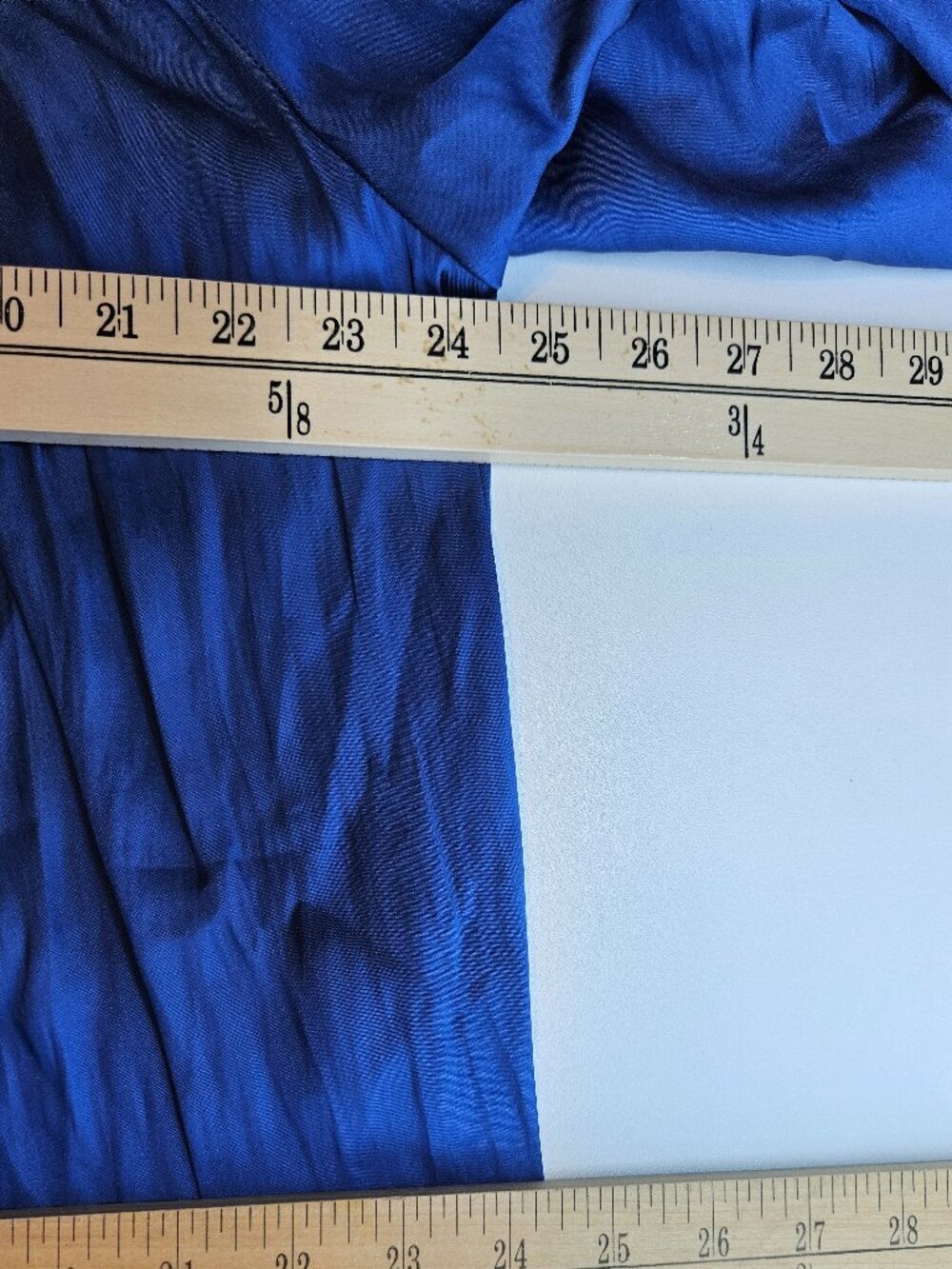 Kobi Halperin Alanna Satin Scoop Neck Blouse Blue Women's Size XXL Party Evening - Picture 10 of 12